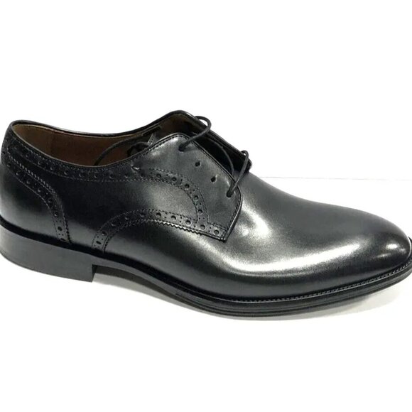 Johnston Murphy Mens Henrick Oxford Black Leather Size 12 M - Picture 1 of 6